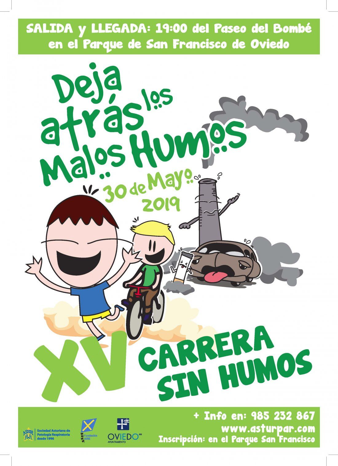 Cartel Carrera Sin Humos 2019