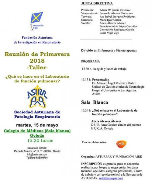 Programa Taller de Enfermería 2018 Programa Taller de Enfermería 2018