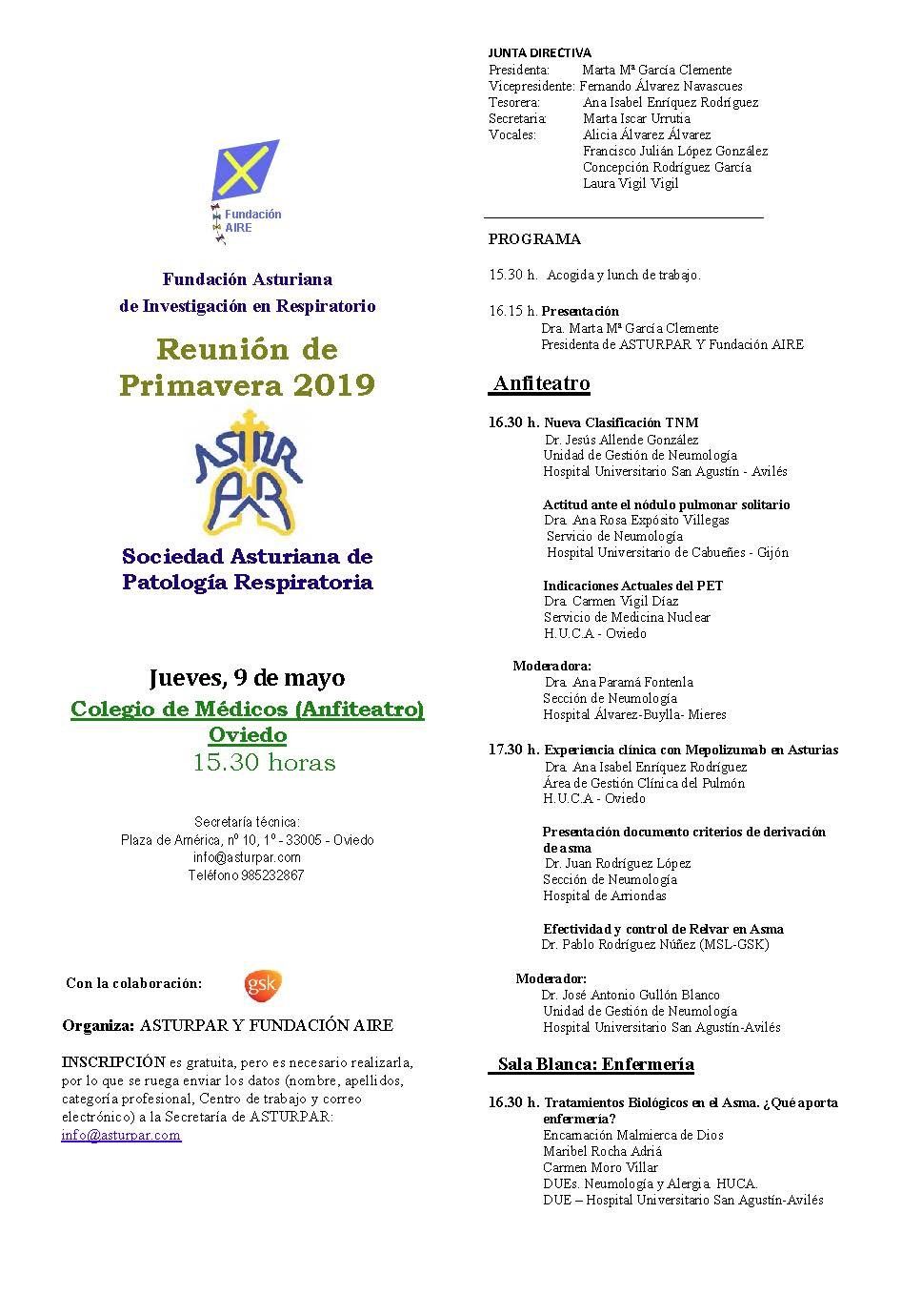 programa reunion de primavera 2019